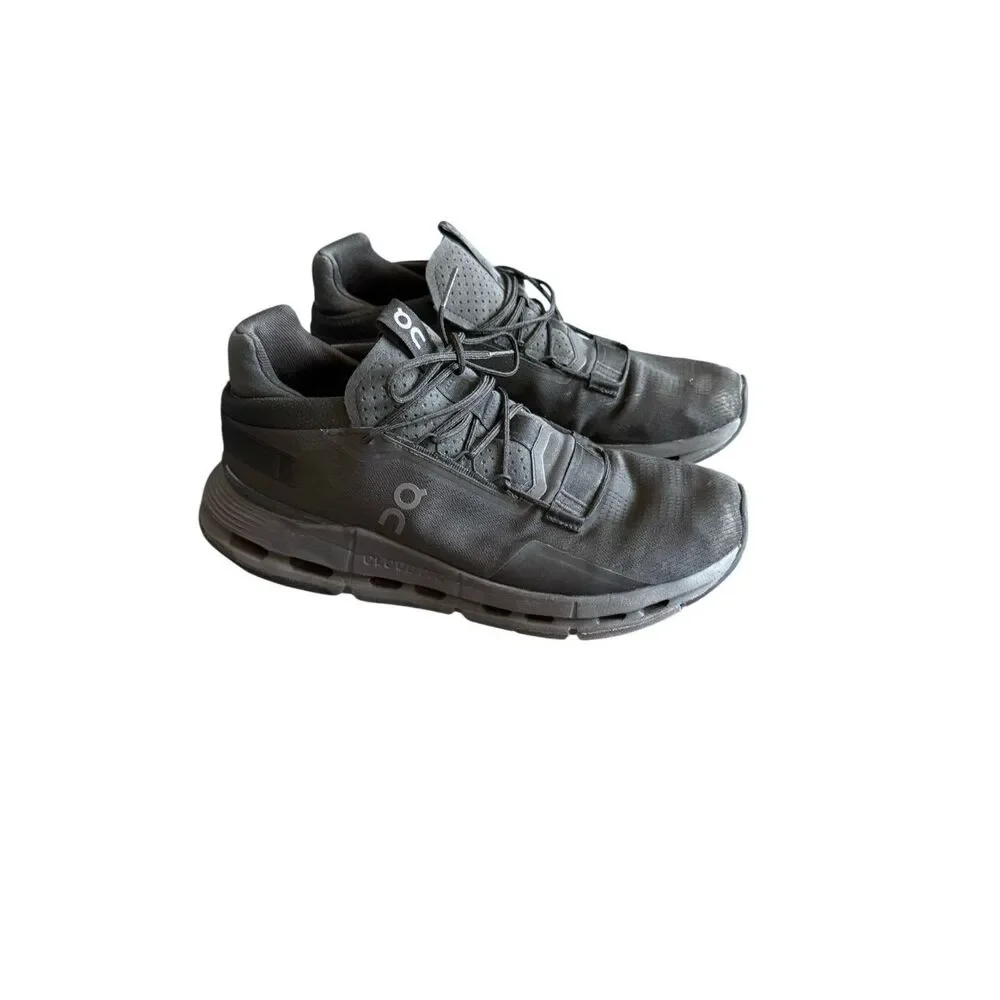 On Running Mens Black Cloudtec Cloudnova 2 All-day Active Sneakers Size 11
